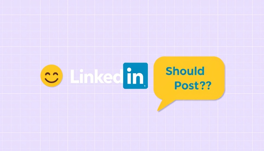 Minimalist graphic about LinkedIn posting frequency with emojis on purple background.