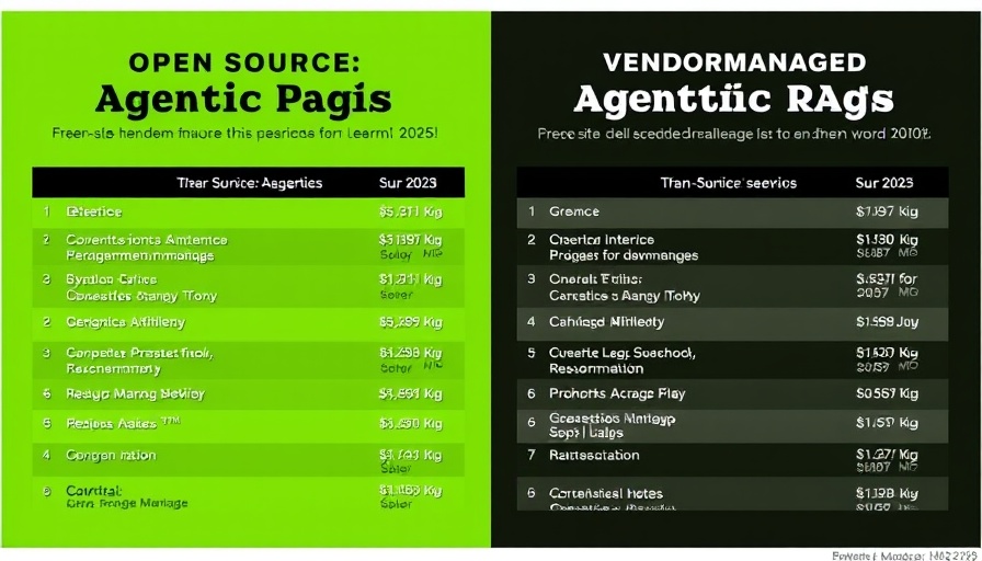Infographic of Agentic RAG tools 2025 industry landscape.