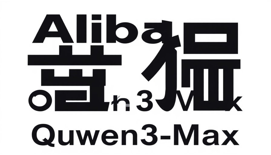 Alibaba Qwen3-Max AI model logo in bold dark typography.