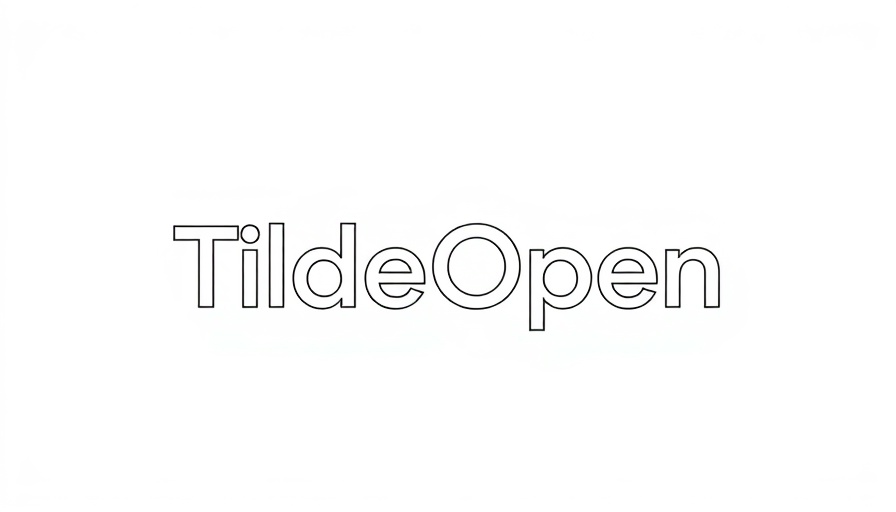 TildeOpen minimalist monochrome logo design