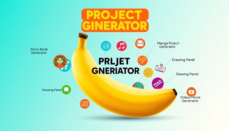 Infographic highlighting Nano Banana Projects for Business tools.