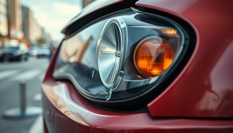 Close-up of car damage illustrating long-term health impacts of car crash injuries.