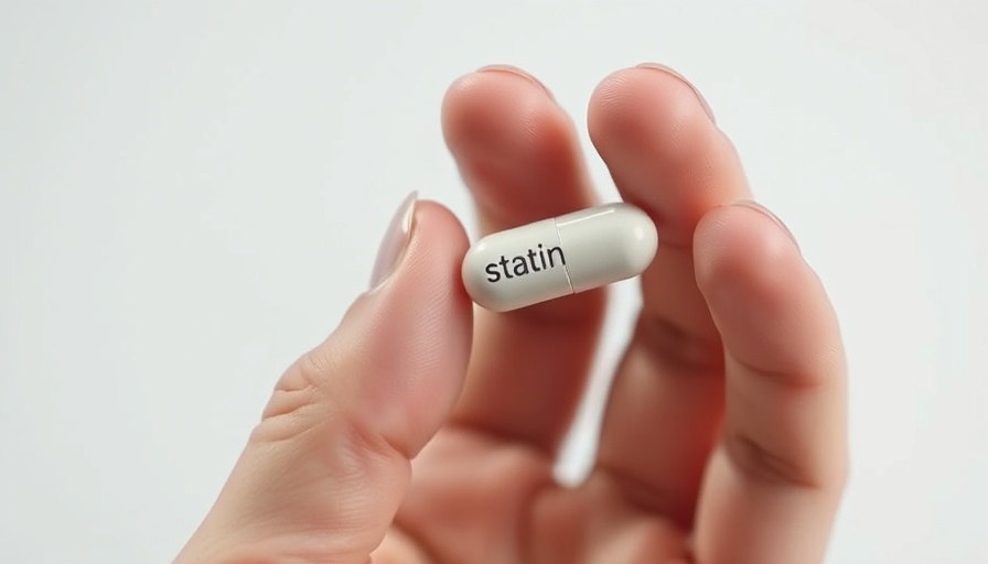 Statin pill held in hand, related to muscle pain side effects.
