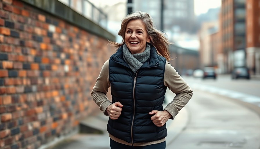 Woman jogging with weighted vest for safe workout