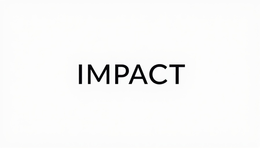 IMPACT text logo in serif font