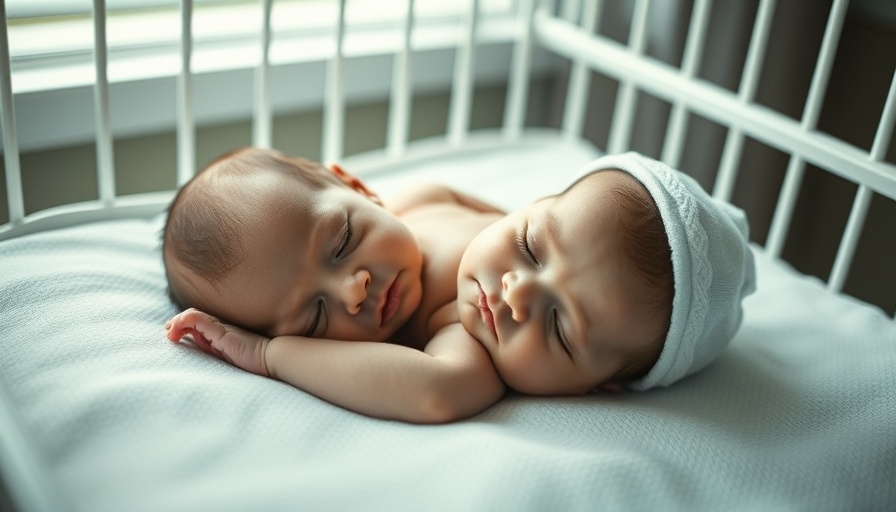 Sleeping newborn in hospital crib, NHS DNA testing for newborns.