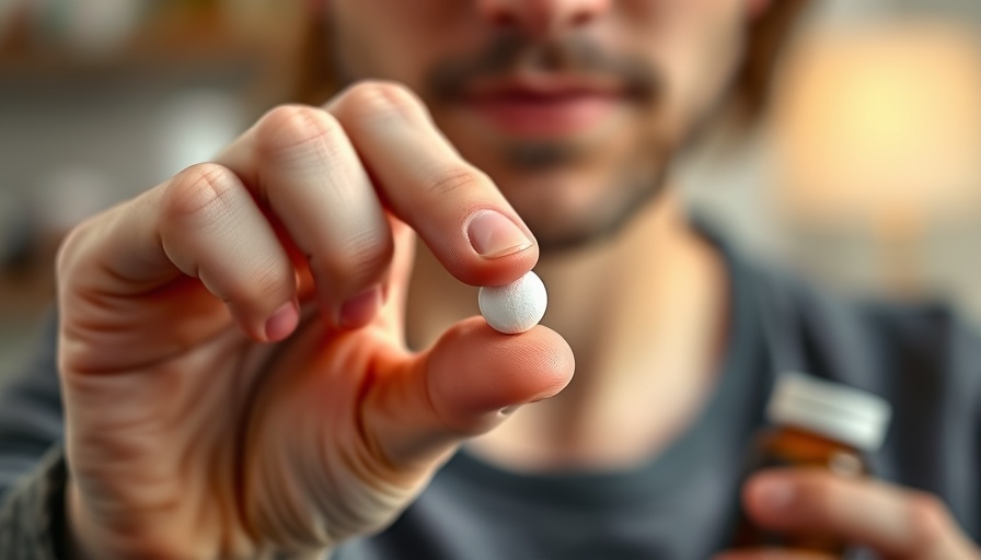 Close-up of hand holding supplement for vegans iodine deficiency risk