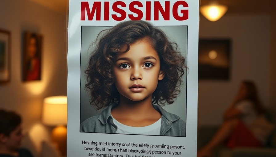 Missing 15-year-old girl poster with contact details.