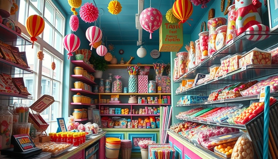 Great Barrington candy shop new ownership interior filled with colorful treats.