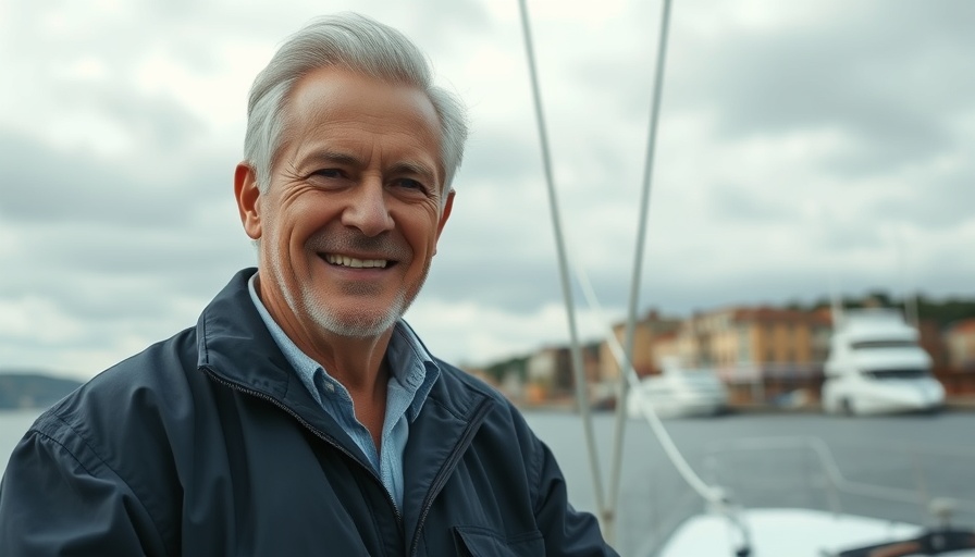 Clipper Round the World Yacht Race participant smiling with a coastal backdrop.