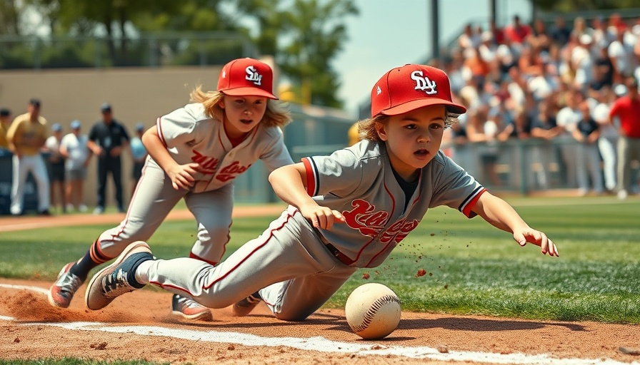 Longmeadow players in intense action during Little League district title game.