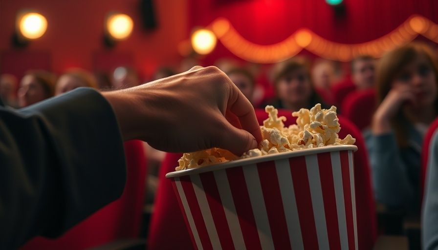 Close-up of popcorn bucket at Summer Movie Nights in Pittsfield.