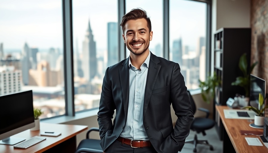 Confident professional in office for psychiatry residency program Los Angeles.