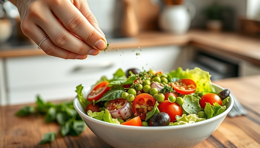 Healthy salad preparation for eating to help control cancer metastasis.