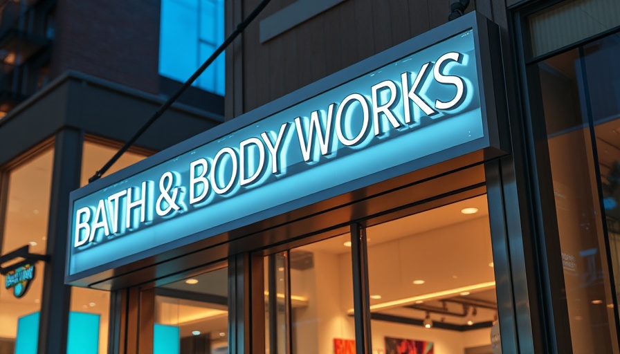 Bath & Body Works store sign highlighting BOGO Candle Sale.