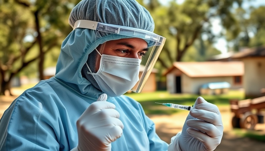 Medical worker prepares vaccine syringe outside; vaccine roll-outs cut deaths by 60%
