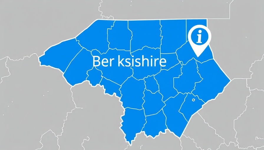 Graphic map of Berkshire County highlighting areas.