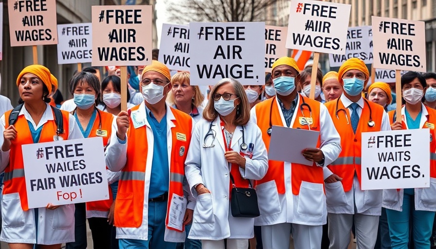 Doctors' protest for fair wages in England, focusing on the strike's impact.