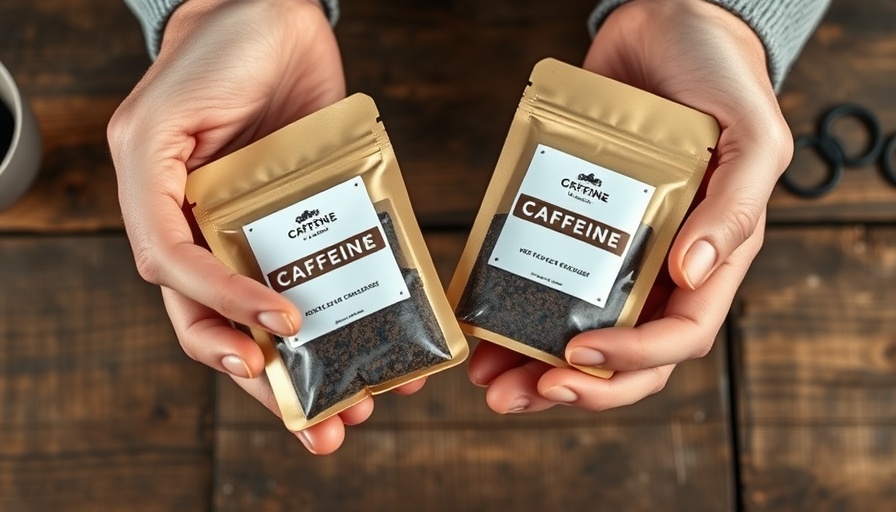 Caffeine pouches dangers for teens highlighted with pouches in hand.