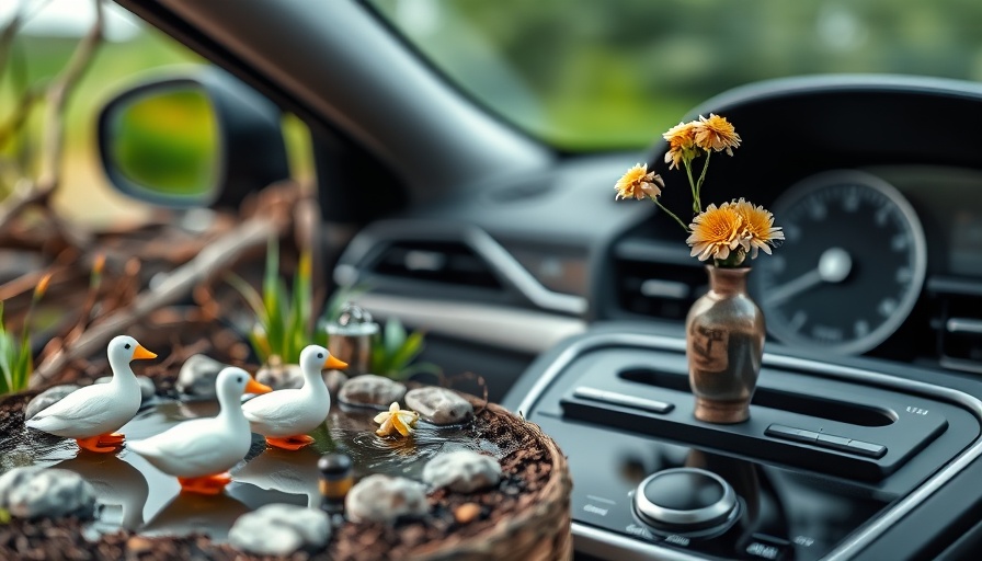 Unique products for moms on Amazon including miniature duck pond and car dashboard decor.
