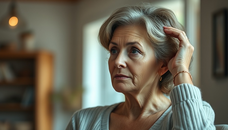Tinnitus Linked to Impaired Cognitive Function: Thoughtful mature woman indoors, holding her head.