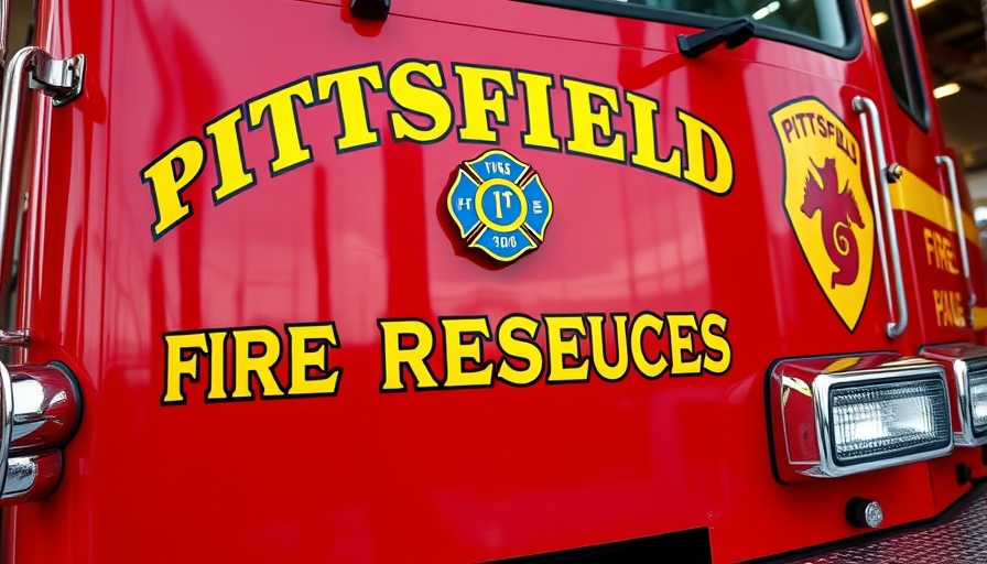 Pittsfield Fire Rescue truck highlighting firefighter support.