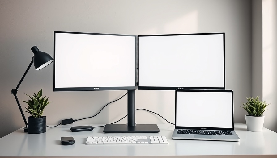 Modern workspace highlighting dual screen monitors' impact on collaboration.