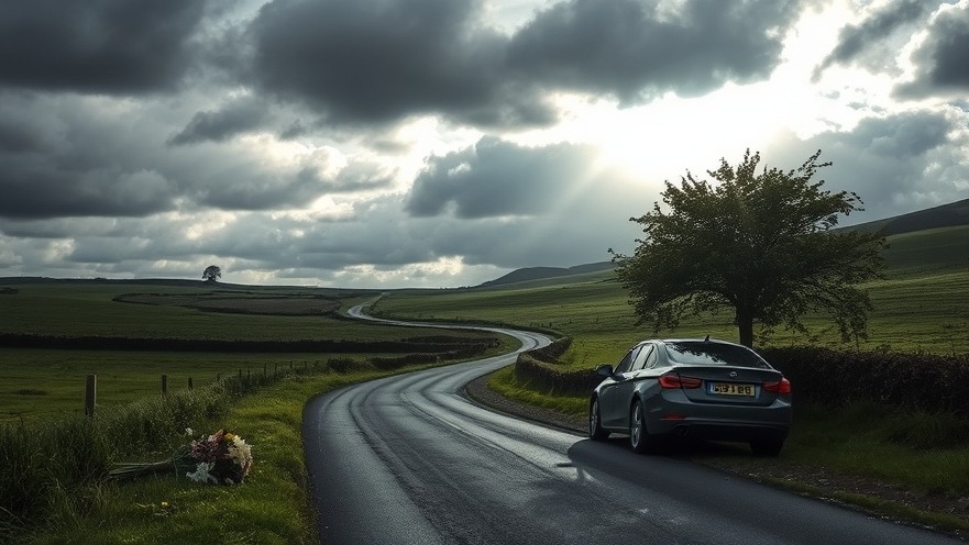 Road safety depicted in 'Tragedy Lane', highlighting rural road risks and emotional impact.