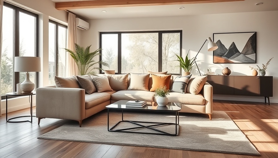 Modern living room showcasing the value of home furnishings.