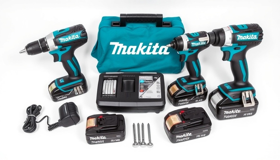 Makita Battery Promotion tool kit with drill and charger.