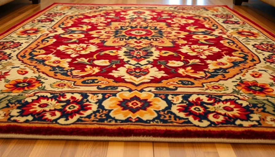 Intricate machine-made rugs for home with floral patterns.