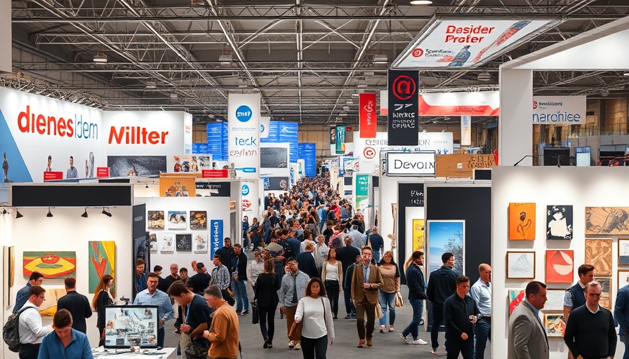 New Design Fair in New York showcasing innovative art.