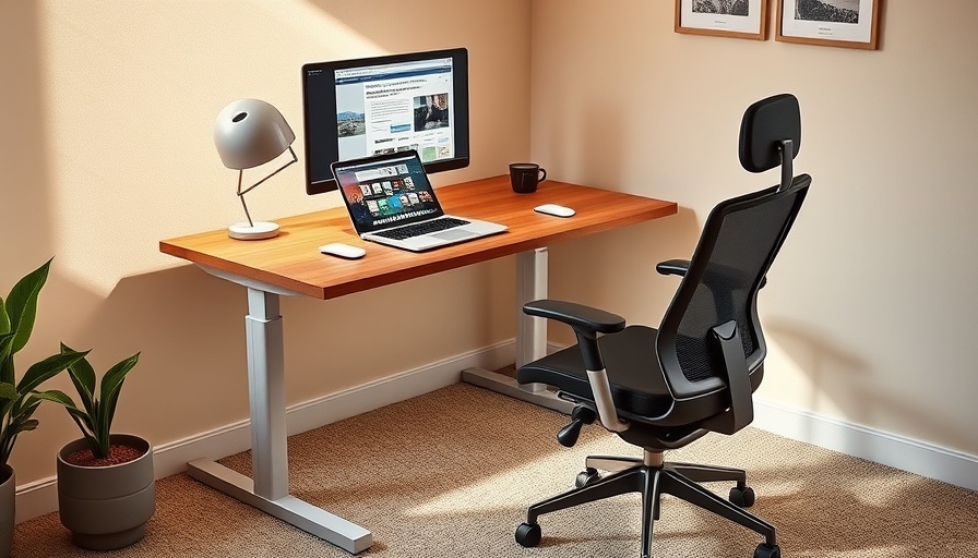 Flexispot E7 Plus Adjustable Desk home office setup with ergonomic chair.