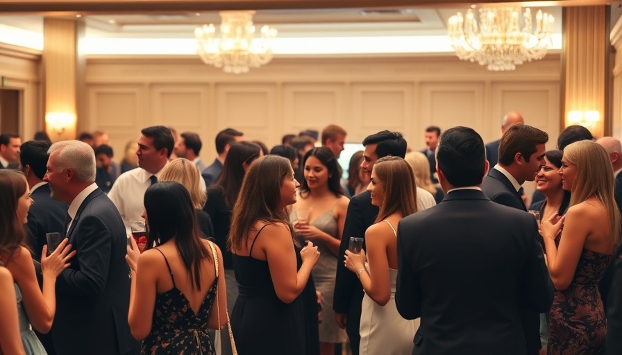 City of Hope fundraiser with attendees mingling in elegant venue.