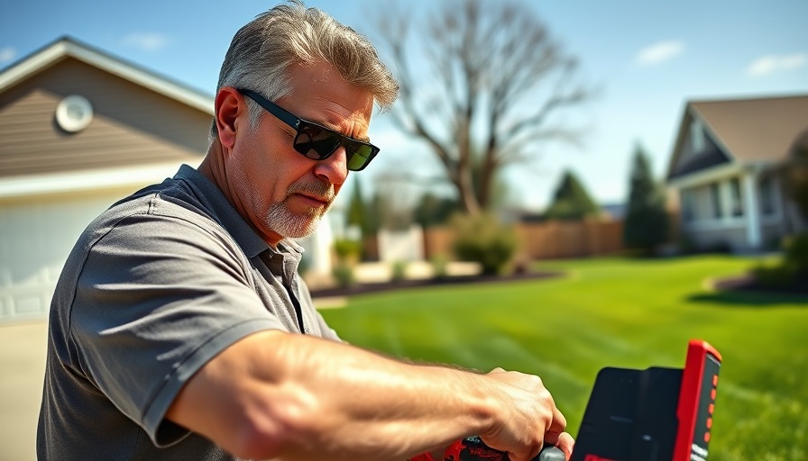 Milwaukee M18 Fuel Edger review with man using tool on lawn.