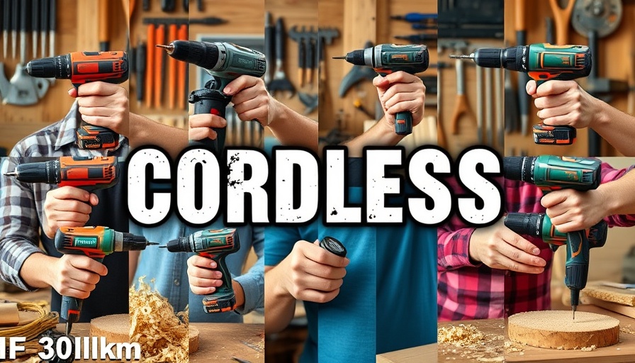 Best Cordless Drill 2025 collage showcasing top models in use.