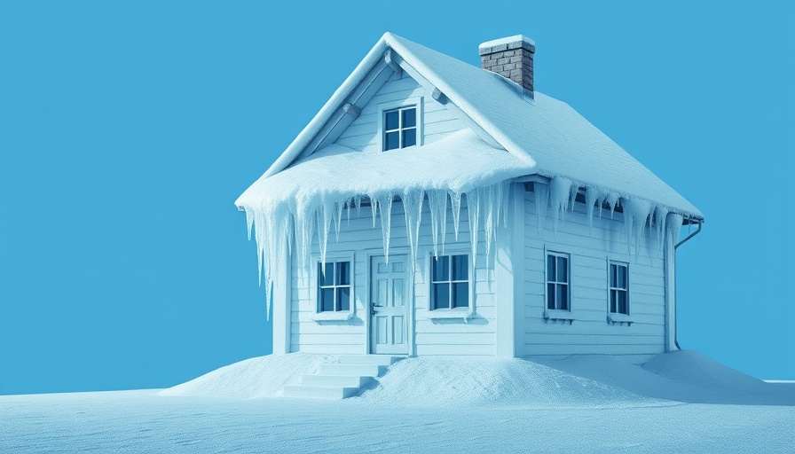 Frozen house illustrating cooling your home without air conditioning.