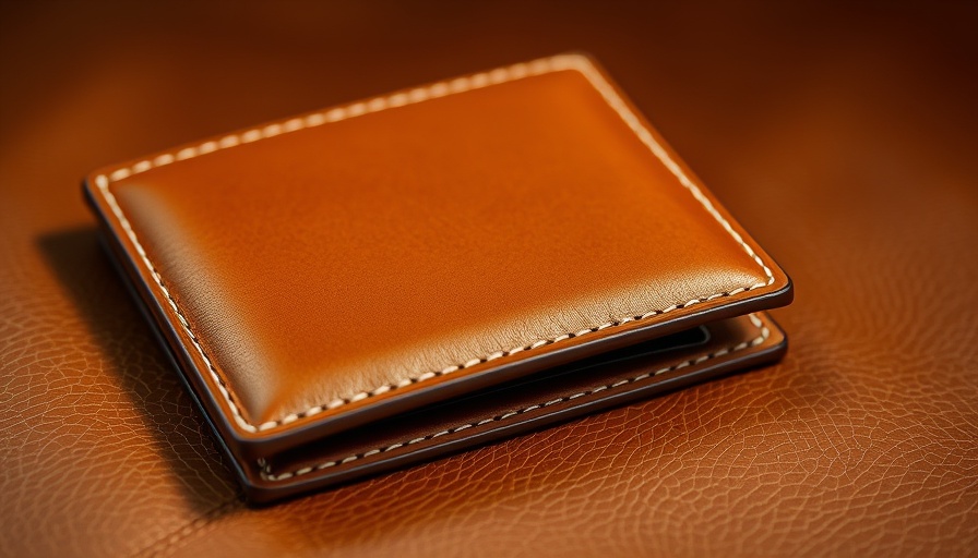 Ekster Wallets 4th of July Sale, elegant tan leather wallet open on matching surface.
