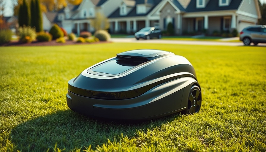 Segway Navimow X3 robotic mower on green lawn.
