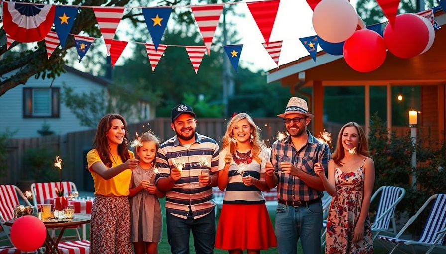 Celebrate Independence Day at home with a festive backyard setup.