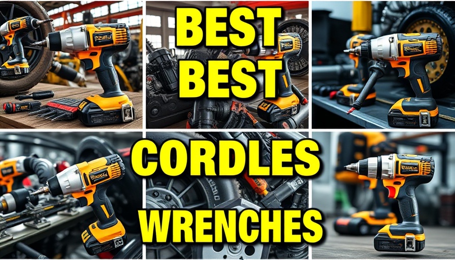 Best cordless impact wrench collage showcasing top brands in use.