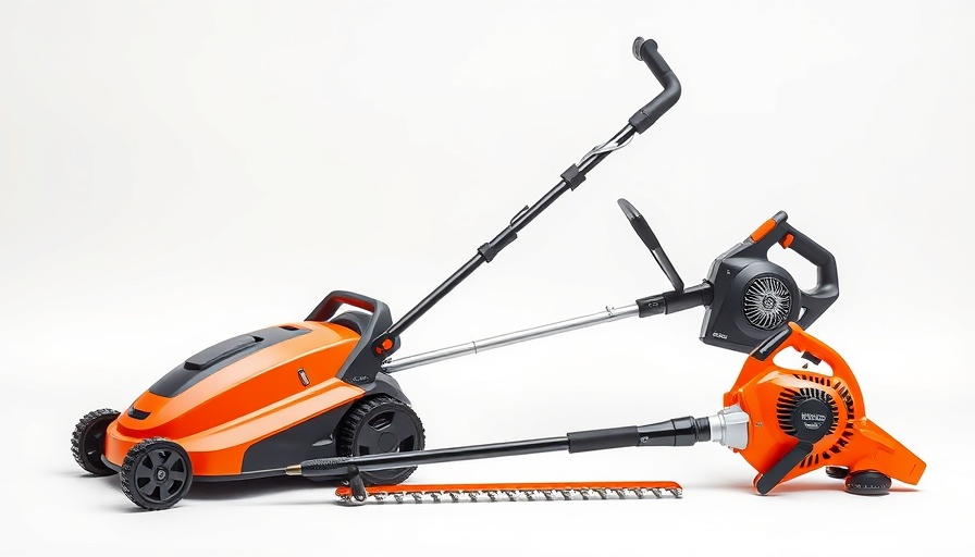 EGO Lawn Care Starter Set featuring tools on a white background.