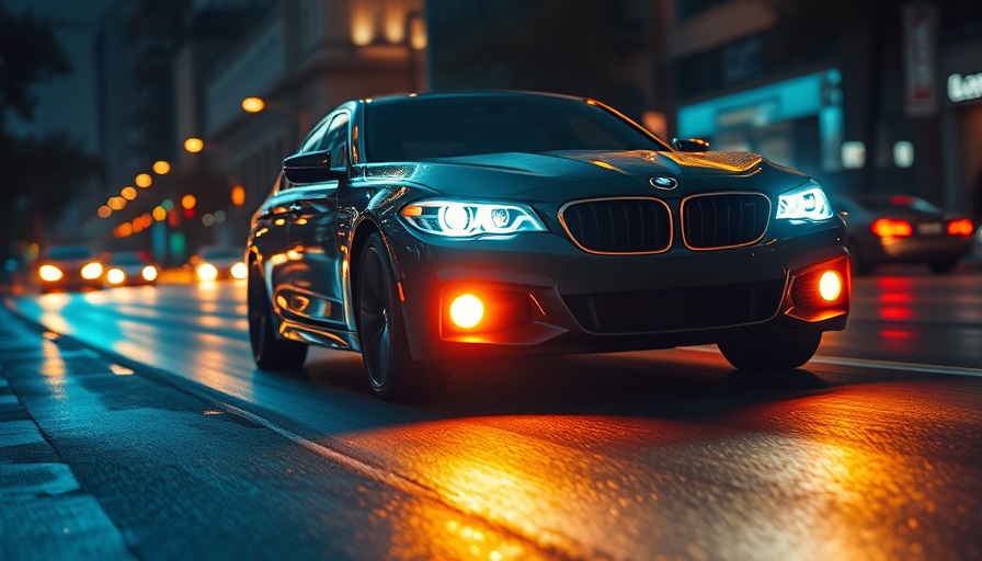 Bright car headlights on city streets at night showcasing night vision cameras safety.