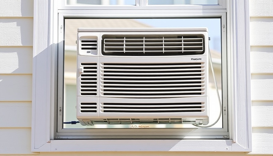 Misaligned AC side panels in window installation.
