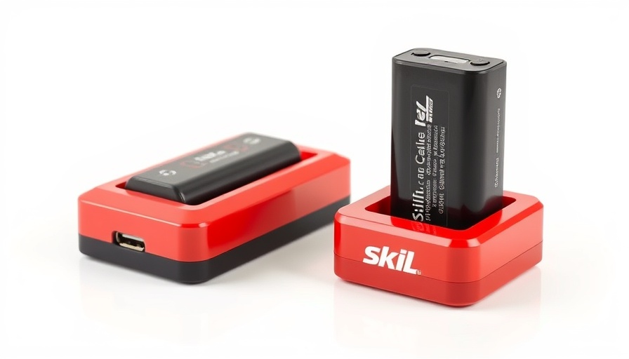 FREE Skil 20V Tool battery and charger on a white background.