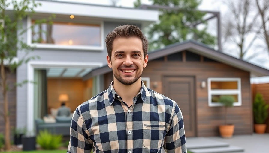Man in front of home improvements suggesting it's worth renovating according to Scott McGillivray.