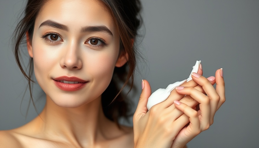 Young woman shows dry body oil benefits with glowing skin.