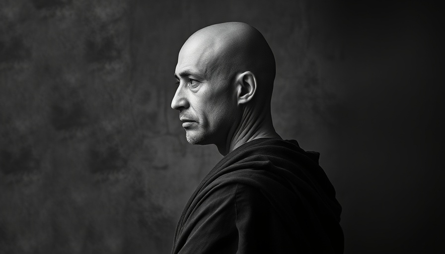 October 14 historical events: A contemplative man in profile.