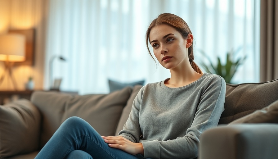 Pensive young woman contemplating setting boundaries, photorealistic.