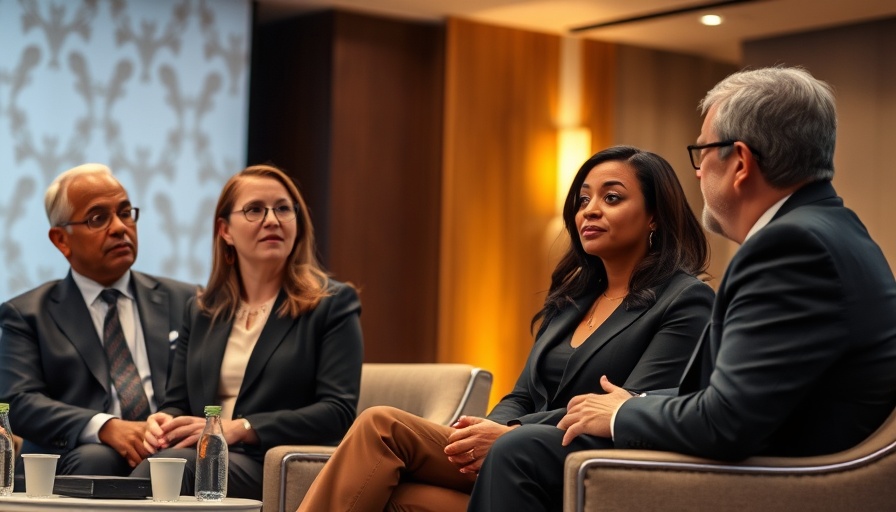 Financial planning panel discussion at a conference.